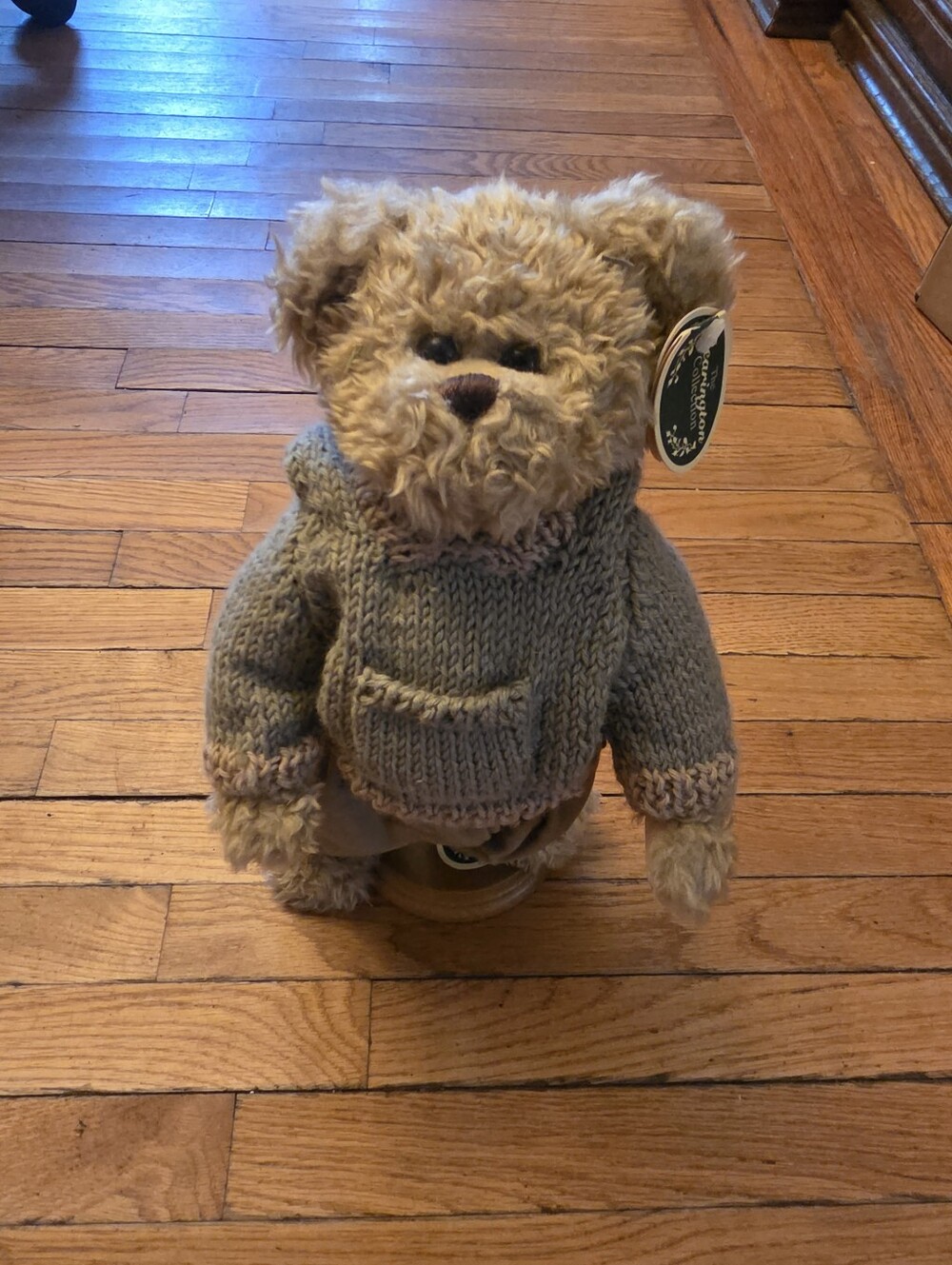 The Bearington Bear Collection 10" Plush Bear Dressed With Authentic Stand & Tag